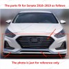 ROKY 9PC For Sonata 2018-2019 Upper Lower Chrome Grille Mesh