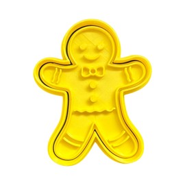 The Cookie Cutter Hub Gingerbread Man Cookie Cutter and Matching Embosser for Cookies Biscuits Clay Baking Decoration