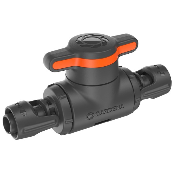 GARDENA Micro-Drip-System Control and Shut-off Valve 13 mm (1/2 inch): Simple pipe