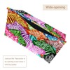 2 Pack Tissue Box Cover Holder, Rainbow Zebra Pattern Rectangle