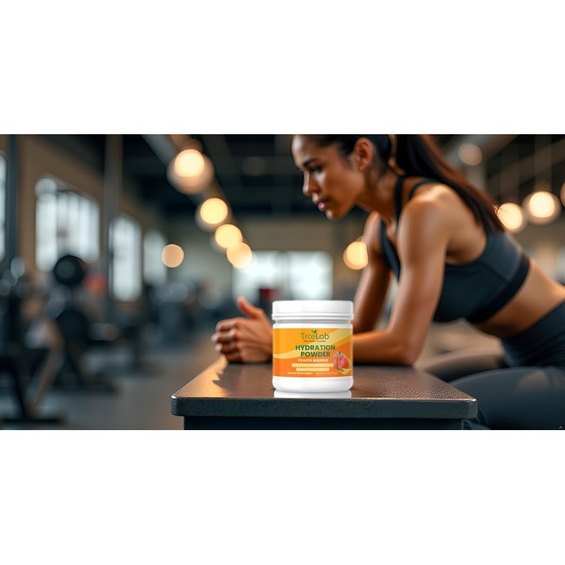 TRCELAB Electrolyte Hydration Powder – Peach Mango – Zero Sugar