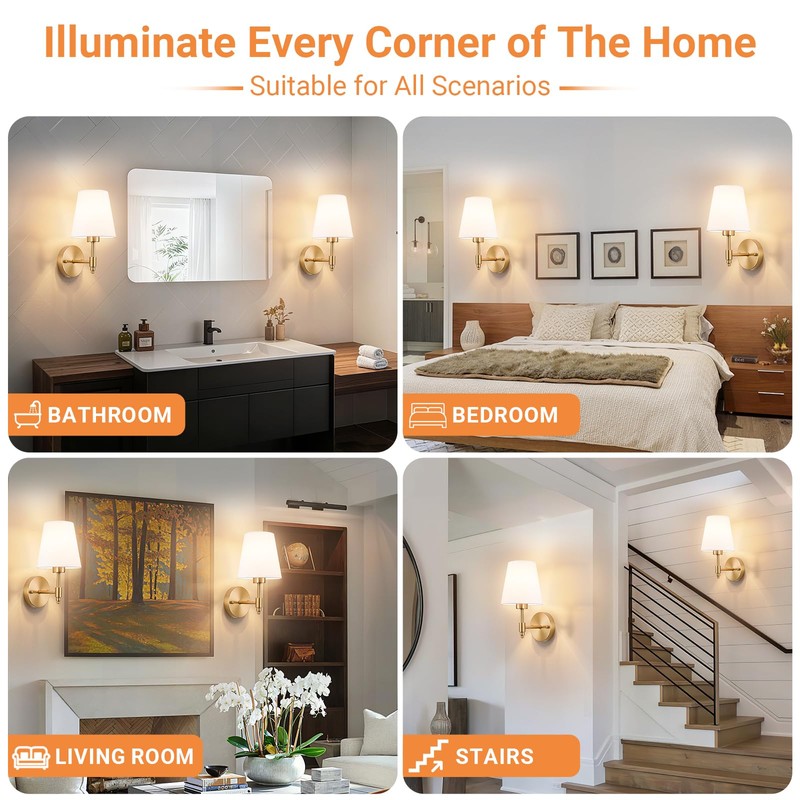 slywise Peel and Stick Wall Sconces Battery Operated: Wireless Adhesive