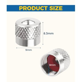 Flaconi 8PCS Car Tire Caps,Tire Valve Caps,Valve Stem Caps,Tire Caps,Tire Valve Stem Caps,Tire Air Cap,Tire Stem Caps,Tire Pressure Caps,Valve Caps for Car Tires,Fit for Cars,Motorcycles,Trucks