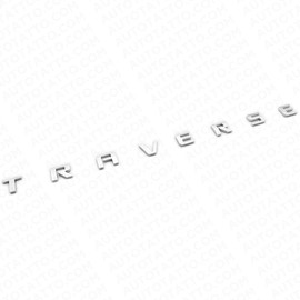 1Pc Traverse Front Door Left or Right 3D Badge Nameplate Logo Emblem Sport Replacement for Traverse (Chrome)