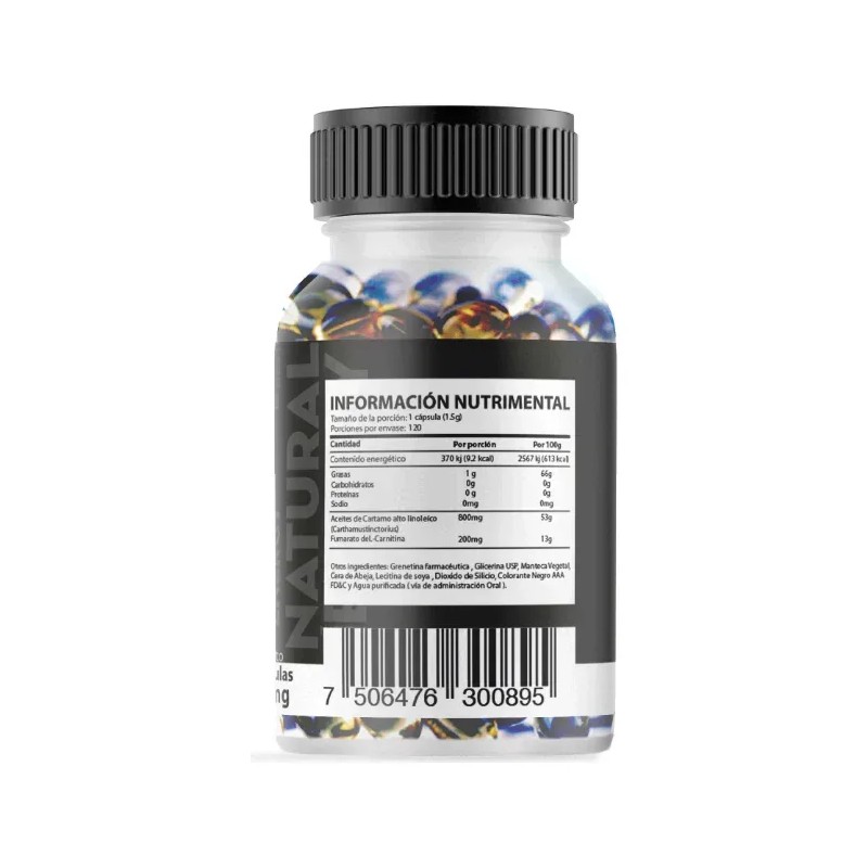 Cla + L-carnitina Natural Energy 1500mg. Con 120 Capsulas
