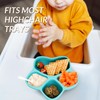 HEYTUYA 4 Pack Suction Plates for Baby & Toddler, 100%
