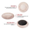 Bedfolks Calming Donut Dog Bed Cat Bed, 23 Inches Round
