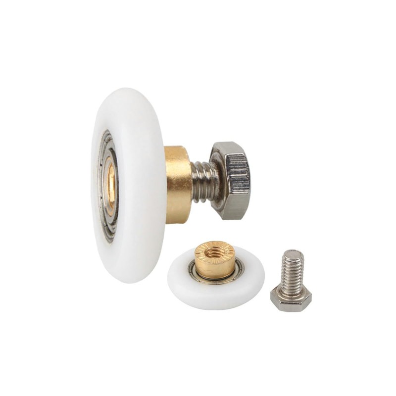 Helonge Shower Door Rollers, 4 Pcs 19mm Shower Door Rollers
