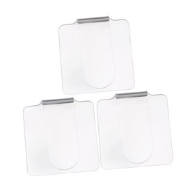 Mikinona Handheld Makeup Cosmetic Palettes 3pcs Acrylic Eyeshadow Comfortable Design for Travel Salon Use