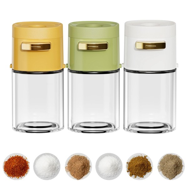 Xugoox 2025 New Salt Control and Seasoning Bottle, 3Pcs Precise