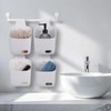 2 Pcs Plastic Hanging Basket Kitchen Storage organizer, Basket with