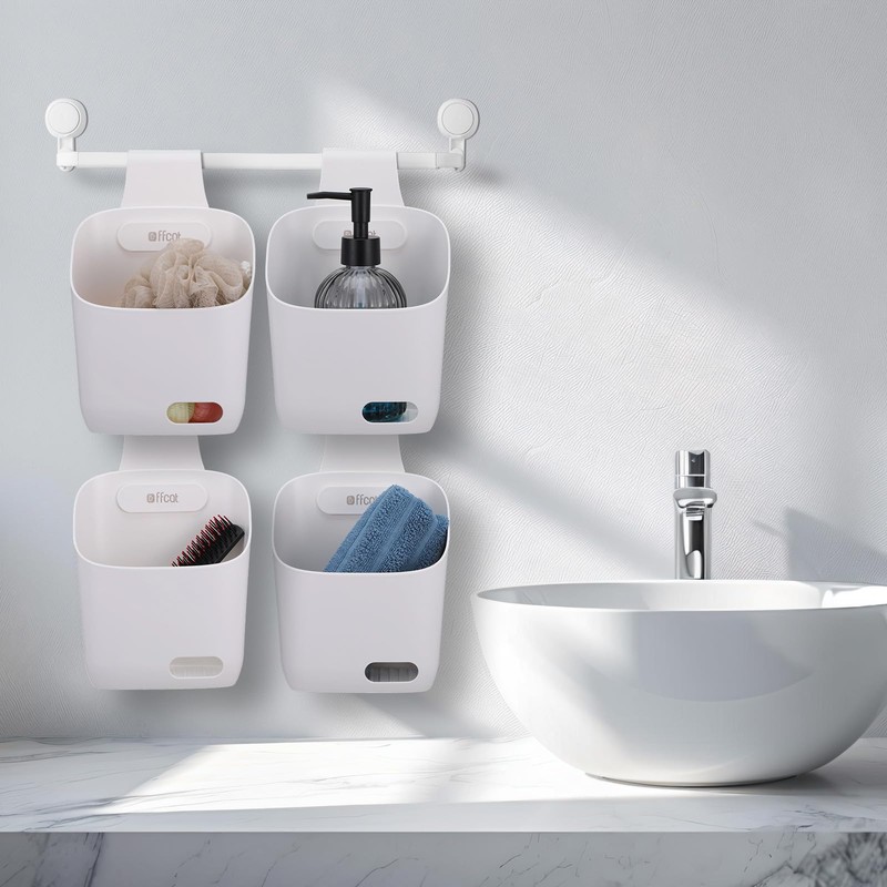 2 Pcs Plastic Hanging Basket Kitchen Storage organizer, Basket with