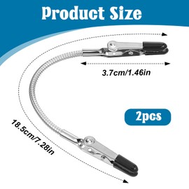 Helping Hands Soldering 2Pcs Wire Holder For Soldering Double Ended Clamp Flexible Gooseneck Metal Arms For Automobile Electronics Soldering Jewelry Wire Holders For Soldering In Feild