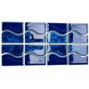 Tenedos Marble Blue Wavy Glossy Porcelain Lineup Border Pool Wall