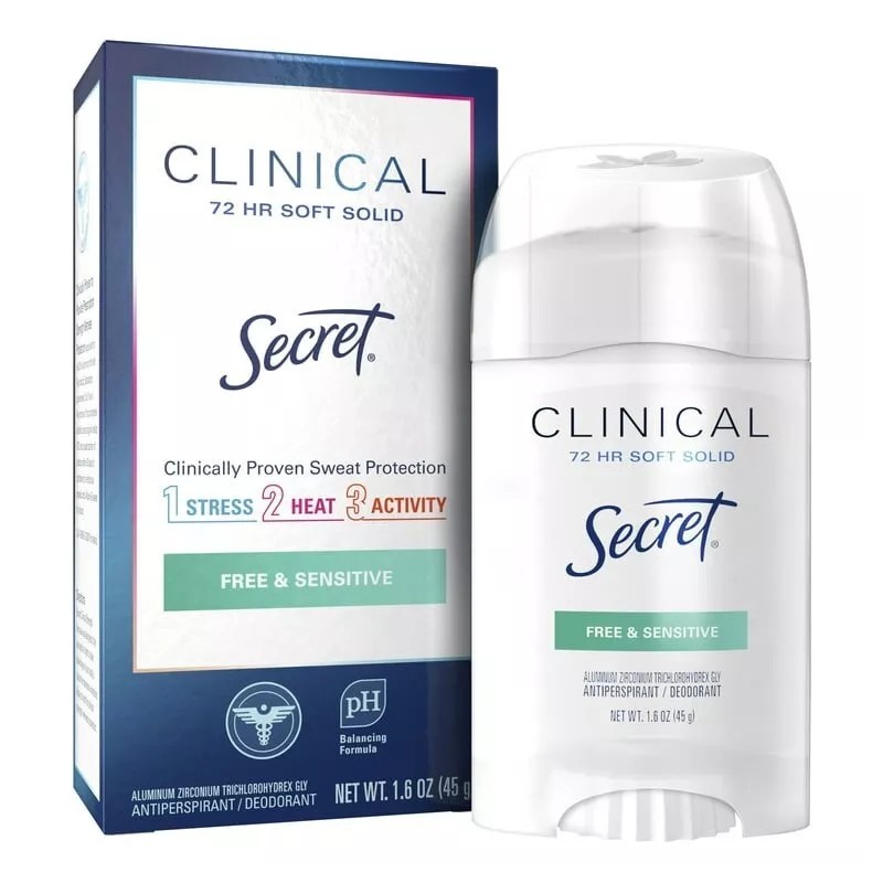 Secret Clinical Free & Sensitive Deodorant 72 HR Soft Solid