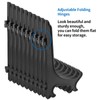 Litoexpe 24 Pcs 3 Inch Black Plastic Easels Plate, Picture