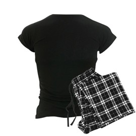 CafePress Spider Web Women's Dark Pajamas Womens Novelty Pajama Set, Comfortable PJ Sleepwear With Checker Pant