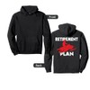 Funny Retirement Plan Snowmobiling Retired Snowmobile Rider Pullover Hoodie