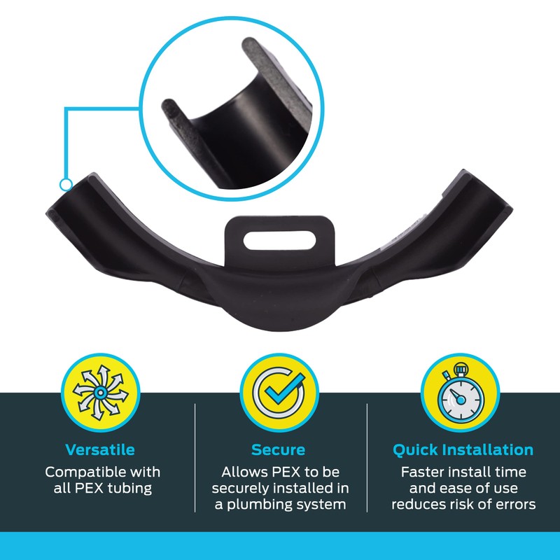 SharkBite 1/2 Inch PEX Poly 90 Degree Bend Support with