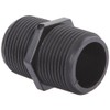 Banjo NIP100-SH Polypropylene Pipe Fitting, Short Nipple, Schedule 80, 1"