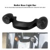HDBUBALUS Matte Black Rear Turn Signal LED Light Smoke Lens
