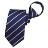 Corbata con cierre para hombre, diseño de cuadros sólidos, a