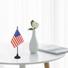 12 Pack USA Desk Flag Set, American Table Office Flag,