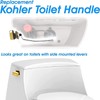 Universal Side Mount Toilet Handle Compatible with Kohler 85114-CP Trip