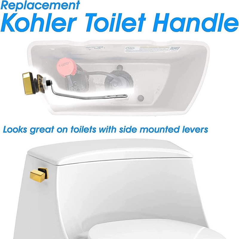 Universal Side Mount Toilet Handle Compatible with Kohler 85114-CP Trip