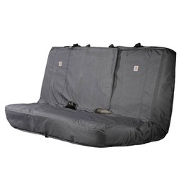 Carhartt Universal Nylon Duck Canvas Automotive Bench Seat Covers, Durable Fitted Full-Size Bench Seat Protection with Rain Defender, Gravel