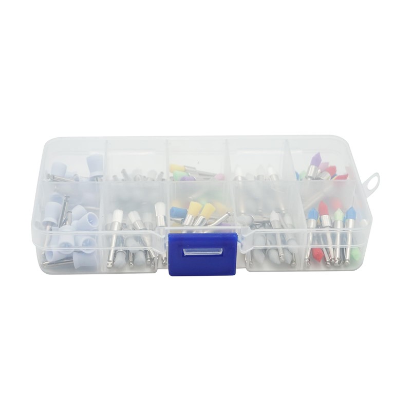 Colorful Teeth Polishing Heads Set, 100 Pieces, Mixed Colours, Compatible