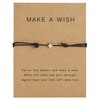 YALLNASL Make a Wish Friendship Bracelet Adjustable Braided Star Gold