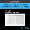 8" X 8" 2-Way-Vertical AIR Supply Grille - Vent Cover