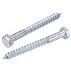 sourcing map Hex Lag Screws, M8 x 90mm Carbon Steel