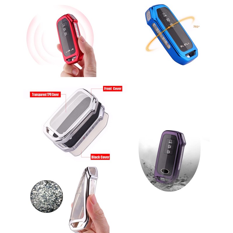 Horande Soft TPU Protector Key Fob Cover Case fit for