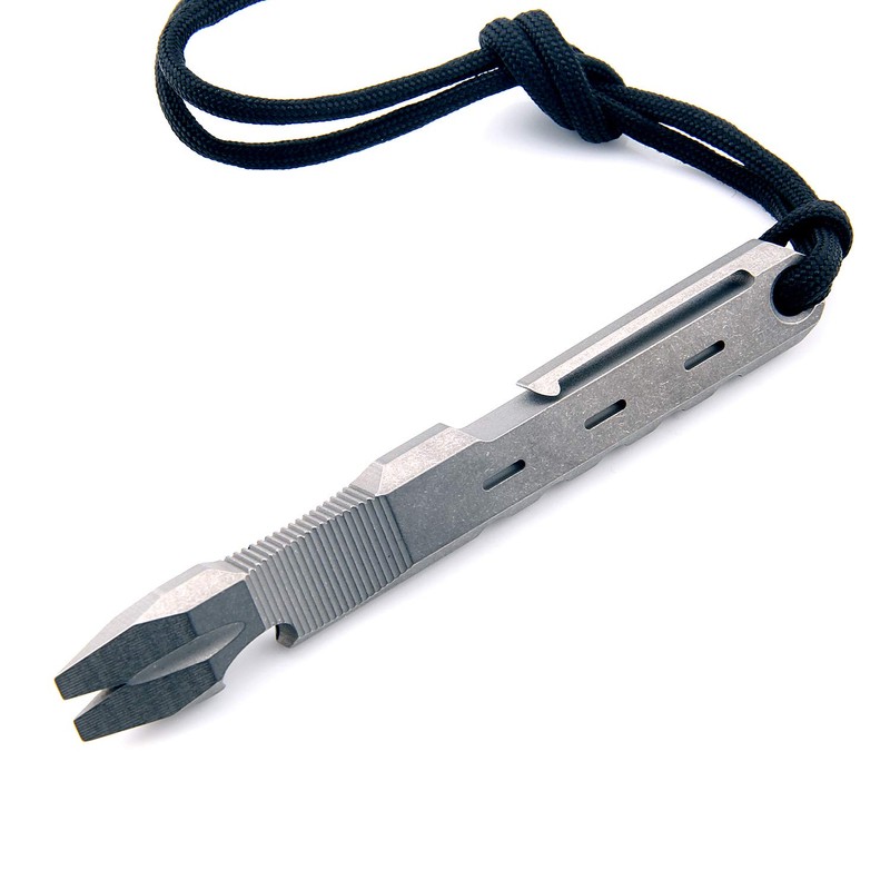 Titanium Pry Bar Crowbar Nail Puller Outdoor Survival With Pocket