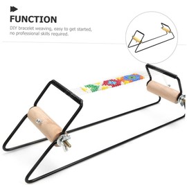 Gadpiparty DIY Knitting Bracelet Machine Metal Bead Loom Tool Elastic Rope Beads for Jewelry Making