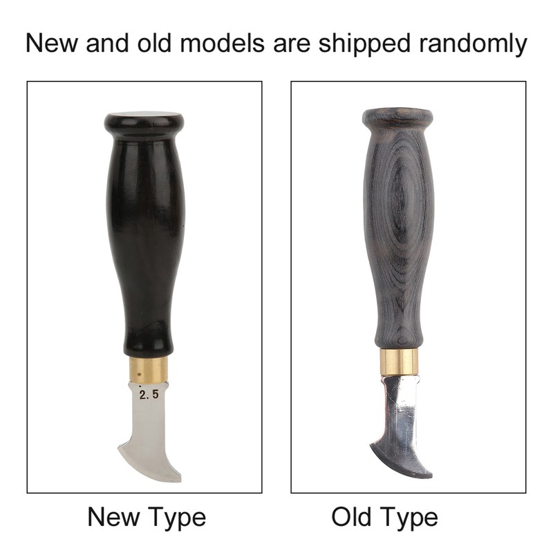 Fan shaped Edge Creaser Sandalwood Handle Leather Edge Marking Craft