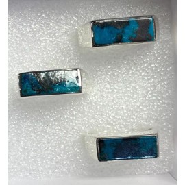 Natural Creations mens sterling silver ring Size 11 Shattuckite