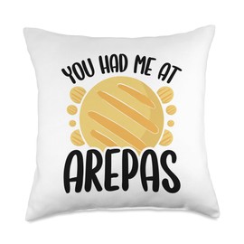 Arepa Maker Colombian Snacks Arepas Flour Arepas Grill Throw Pillow