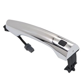 XQSMWF Driver Exterior Door Handle Compatible with Hyundai Elantra 2017-2022# 82651-F2200 W/Smart Key Front Left Side Door Handle Cover, Chrome FL