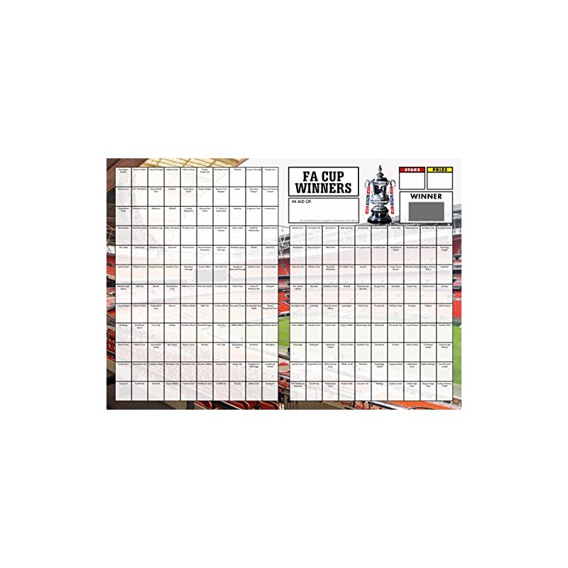 Totally Bonkers - FA Cup (Large) Fundraising Scratch Cards -