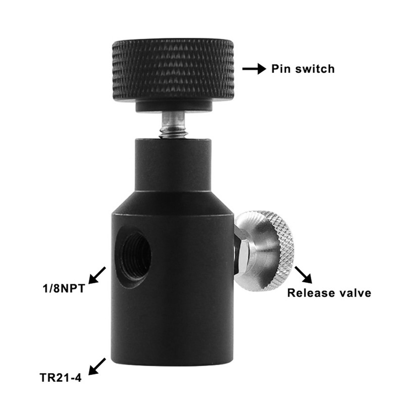 TR21-4 CO2 Adapter Connector with Release Valve Switch Quick Filling