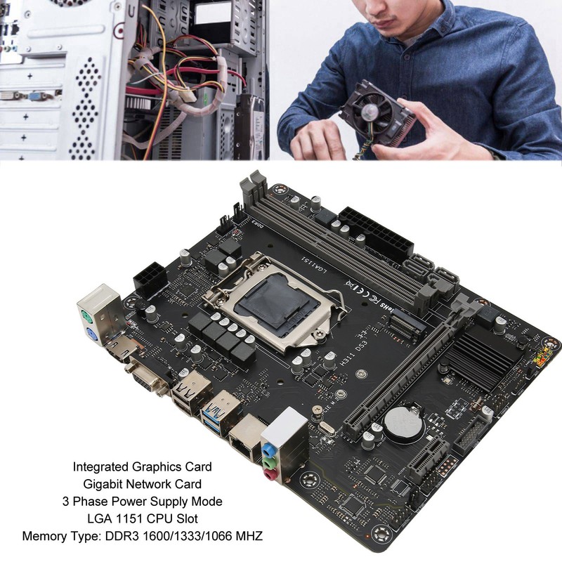 DDR3 Motherboard M.2 PCIe 4 SATA 3.0 4 USB3.0 4
