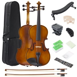 FDT&ENJOY Violin for Beginners Adults,4/4 Violin Full Size Acoustic Violins, Beginner Kit For Student Include Violin Case, Violin Rosin, Violin Bow, Violin Bridge, Violin Strings, Violin Shoulder Rest