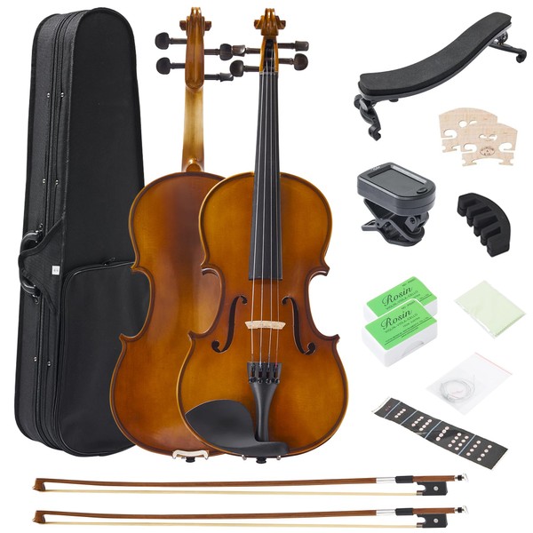 FDT&ENJOY Violin for Beginners Adults,4/4 Violin Full Size Acoustic Violins,