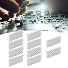 10pcs Aluminium Heatsink, 40 x 8 x 100 mm Radiator Cooling Fin, for Router, Motherboard, Board, CPU, Transistor, etc.