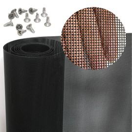 Stainless Steel Screen, 14 Mesh 304 Stainless Steel Security Screen, PVC Coated Heavy Duty 35inch x 10ft Wire Mesh Window Screen Hardware Cloth Sturdy Metal Mesh Door Security