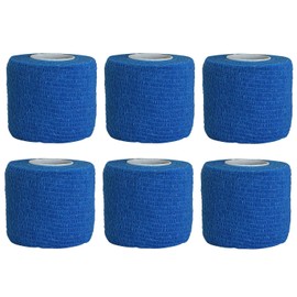 XGNG 6Rolls Blue No-Cut Tape Cut Resistant Tape Adherent Wrap Tape for Wood Carving and Whittling