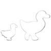 KOHMUI Martinsgans Cookie Cutter Set, 2 Pieces Goose Cookie Cutter,